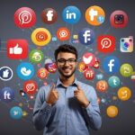 Sharing media success on social media